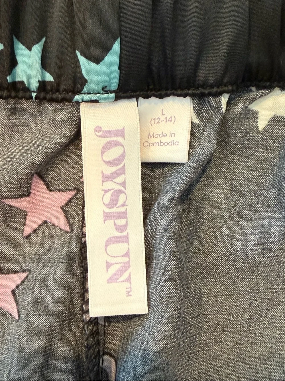 Women’s Black Star & Moon Short Pajama Set Size Large NWT